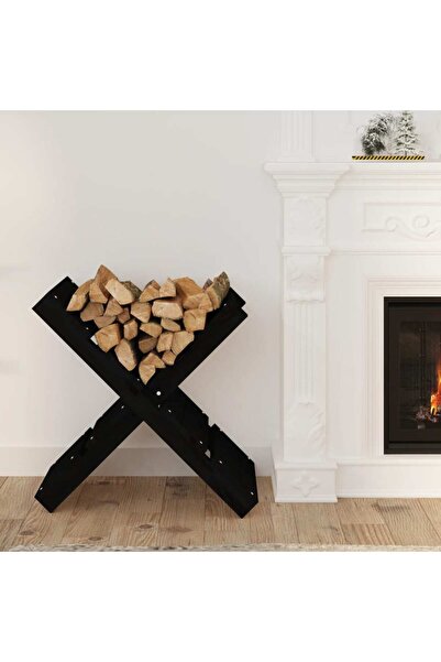 Concept Μαύρη βάση για κορμούς από μασίφ πεύκο 47x39,5x48 εκ.