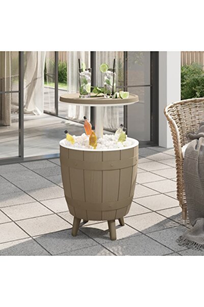 Concept Τραπέζι Διατηρεί δροσιά πάγου 3 σε 1, ανοιχτό καφέ, πολυπροπυλένιο