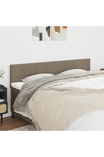 Concept Tăblii de pat, 2 buc, gri taupe, 80x5x78/88 cm, textil