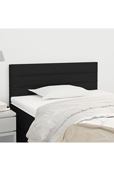 Concept Tăblie de pat, negru, 100x5x78/88 cm, textil