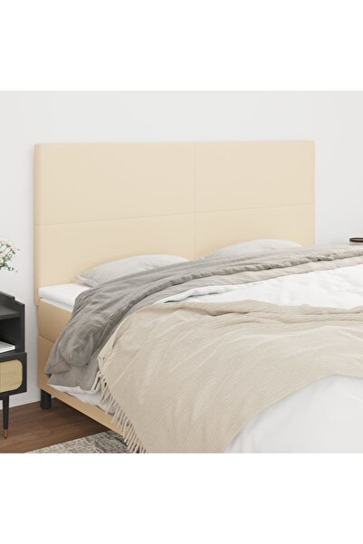 Concept Tăblii de pat, 4 buc, crem, 90x5x78/88 cm, textil