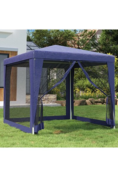 Concept Party tent, 4 mesh walls, blue, 2.5x2.5 m, HDPE