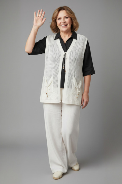 Laden Large Size Knitwear Women's Oversized Summer Cotton Piece Anti-Sweat La...