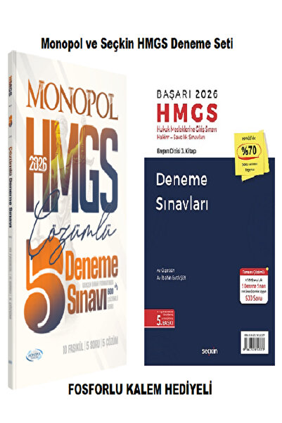 Monopol Yayınları Monopol ve Seçkin Hmgs 10 Deneme Seti (FOSFORLU KALEM HEDİY...