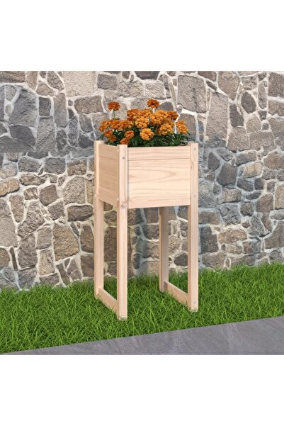 Concept Γλάστρα, 40x40x81 cm, από μασίφ ξύλο πεύκου