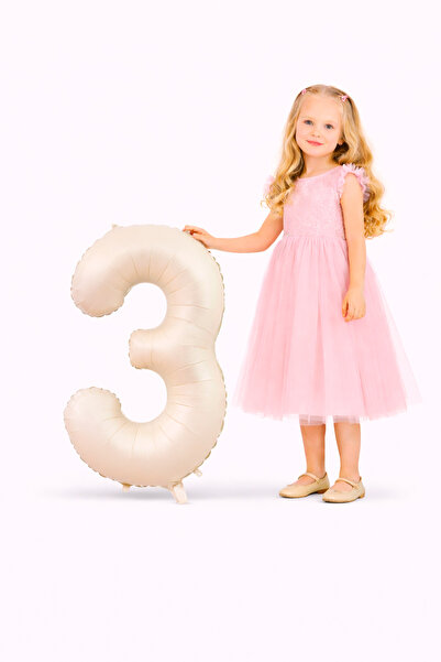 Yusuf Dirik YD Party Supplies بالون فويلو على شكل رقم 3 مقاس 76 سم 34 بوصة