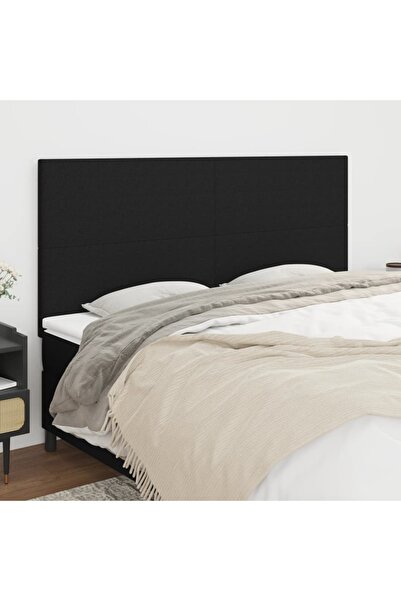 Concept Tăblii de pat, 4 buc, negru, 80x5x78/88 cm, textil