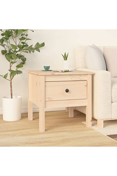 Concept Βοηθητικό τραπεζάκι, 50x50x49 cm, μασίφ ξύλο πεύκου