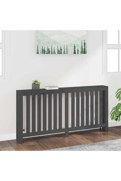 Concept Mască pentru calorifer, gri, 169x19x84 cm, lemn masiv de pin