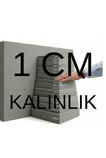 Simidil Design 32 DNS Sert Gri Sünger 60x40 cm Çok Amaçlı Plaka (1-15 cm) 32 ...