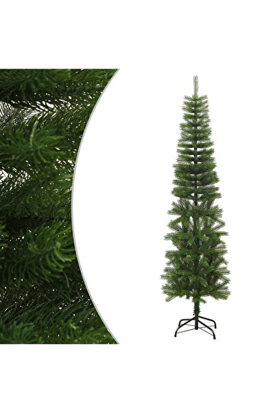 Concept Λεπτό τεχνητό χριστουγεννιάτικο δέντρο με βάση, 210 εκ., PE
