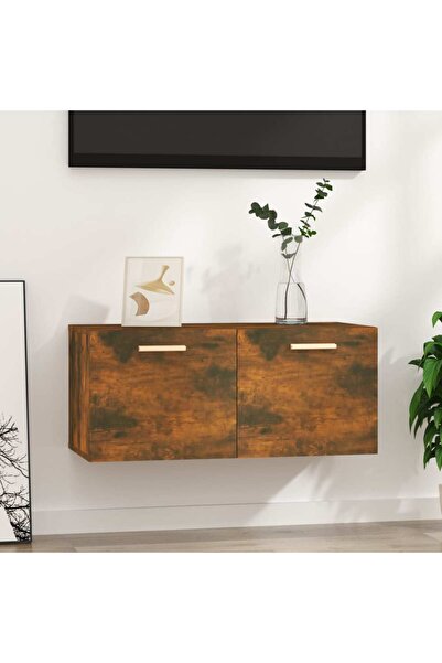 Concept Dulap de perete, stejar fumuriu, 80x35x36,5 cm, lemn compozit