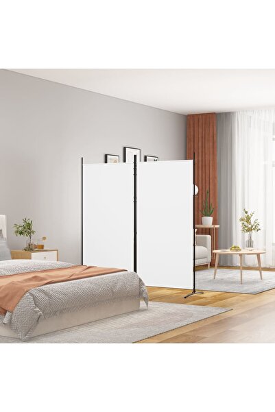 Concept Paravan de cameră cu 2 panouri, alb, 175x180 cm, textil