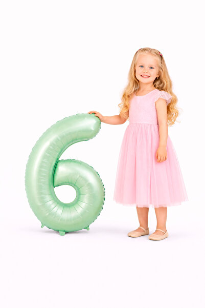 Yusuf Dirik YD Party Supplies بالون فويلو على شكل رقم 6 مقاس 76 سم 34 بوصة