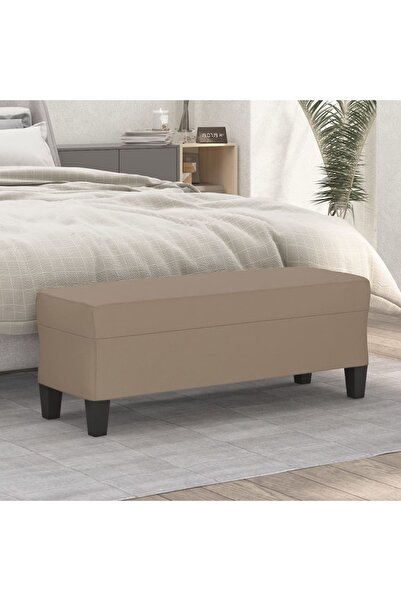Concept Πάγκος, καπουτσίνο, 100x35x41 cm, οικολογικό Δερμάτινο
