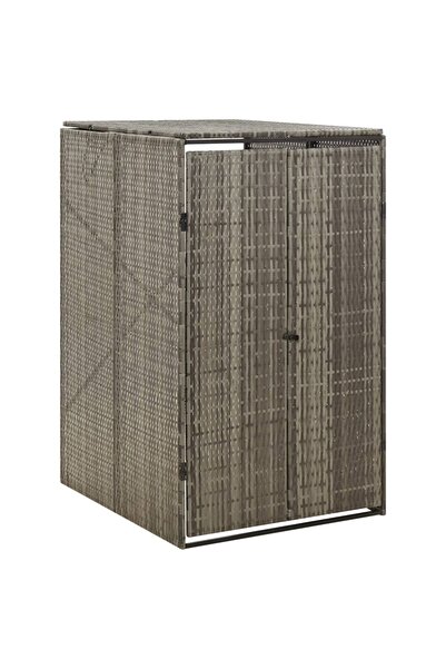 Concept Αποθήκευση κάδου με ρόδες, γκρι, 70x80x117 cm, πολυρατάν