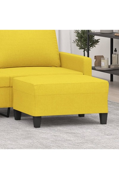 Concept Taburet, galben deschis, 70x55x41 cm, material textil