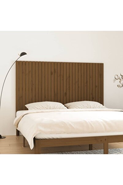 Concept Κεφαλάρι τοίχου, καφέ μελί, 185x3x110 cm, ξύλο πεύκου