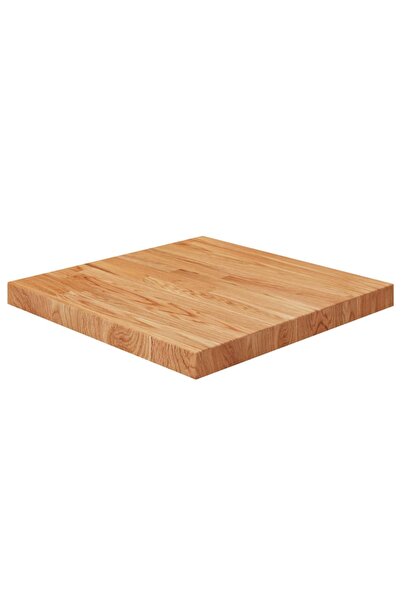 Concept Blat masă pătrat maro deschis 50x50x4 cm lemn stejar tratat