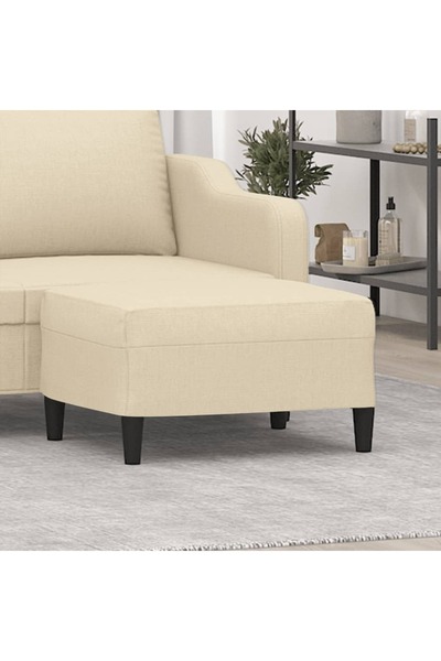 Concept Taburet, crem, 70x55x41 cm, material textil