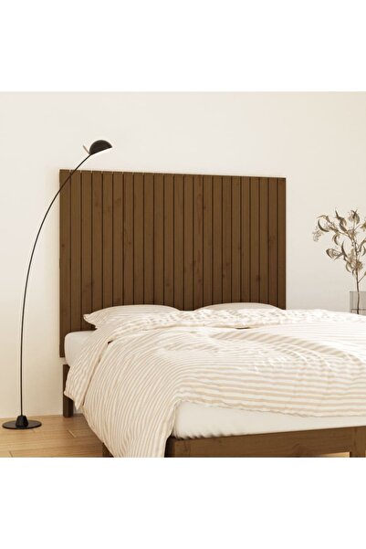 Concept Tăblie de pat pentru perete maro miere 146,5x3x110 cm lemn pin