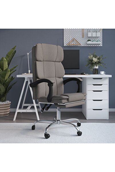 Concept Πτυσσόμενη καρέκλα γραφείου, γκρι-μπεζ, ύφασμα