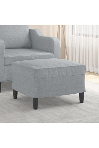 Concept Taburet, gri deschis, 60x50x41 cm, material textil