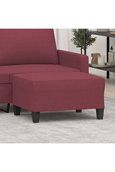 Concept Taburet, roșu vin, 70x55x41 cm, material textil