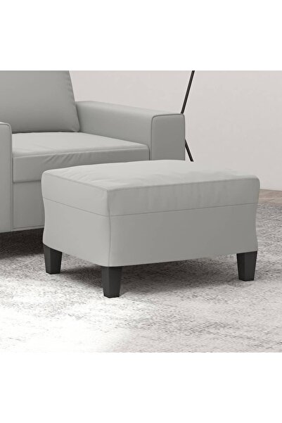 Concept Taburet, gri deschis, 60x50x41 cm, microfibră