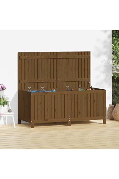 Concept Κουτί αποθήκευσης κήπου, μελί καφέ, 147x68x64 cm, ξύλο πεύκου