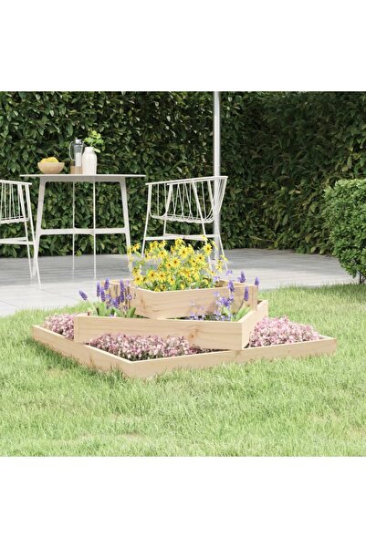 Concept Γλάστρα, 83x83x27 cm, από μασίφ ξύλο πεύκου