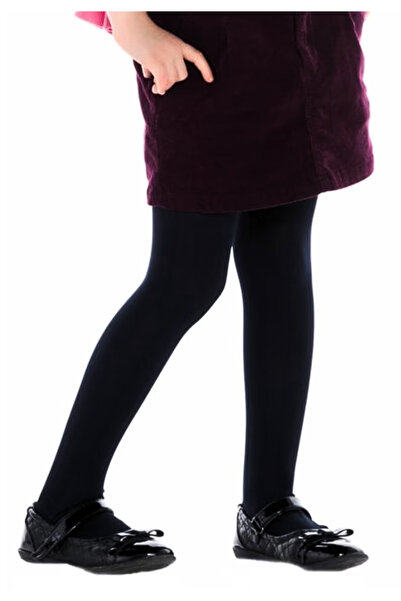 Penti Girls' tights Micro 40 DEN - matte, opaque, black color