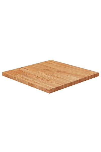 Concept Ανοιχτό καφέ τετράγωνη επιφάνεια τραπεζιού από επεξεργασμένη δρυ 50x5...