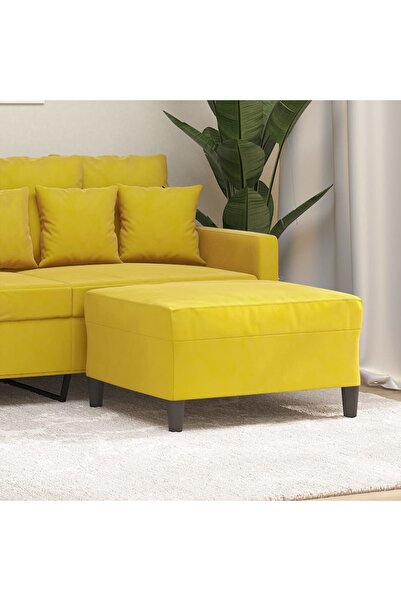 Concept Taburet, galben, 70x55x41 cm, catifea