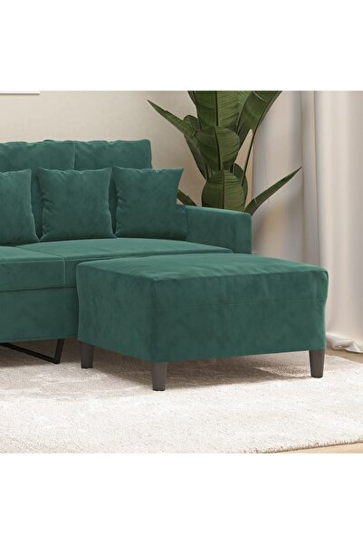 Concept Taburet, verde închis, 70x55x41 cm, catifea