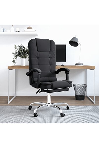 Concept Ανακλινόμενη καρέκλα γραφείου με δυνατότητα μασάζ, μαύρη, οικολογικό ...