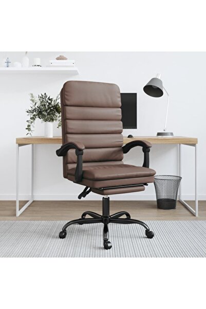 Concept Ανακλινόμενη καρέκλα γραφείου με δυνατότητα μασάζ, καφέ, οικολογικό Δ...