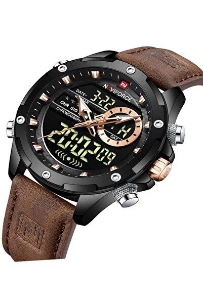 Naviforce Men's Water Resistant Analog/Digital Watch NF9208