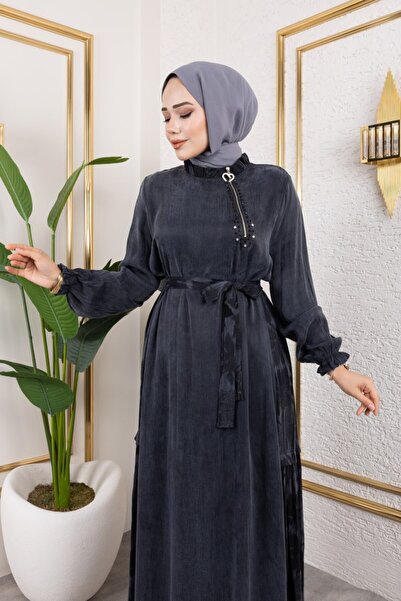 Camelya Fashion İpek Kupra Elbise