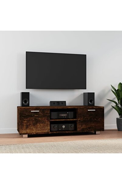 Concept Comodă TV, stejar fumuriu, 120x40,5x35 cm, lemn prelucrat