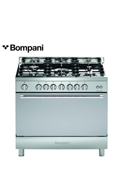 Bompani Stainless Steel Gas Oven – 109 Liters – 5 Burners – Silver – DIVA 90 ...