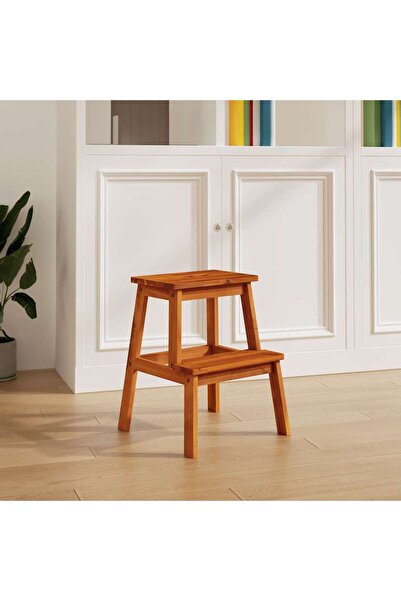 Concept Taburet cu 2 trepte, 40x38x50 cm, lemn masiv de acacia