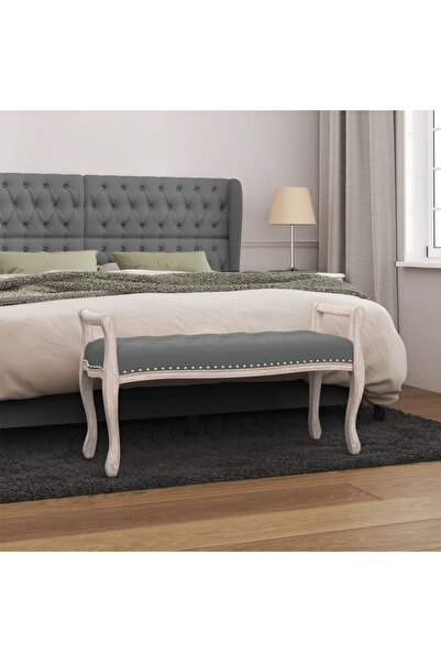 Concept Πάγκος, σκούρο γκρι, 110x45x60 εκ., ύφασμα