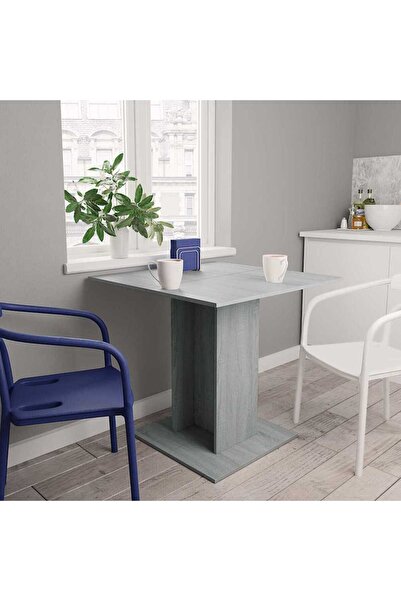 Concept Τραπέζι κουζίνας, γκρι sonoma, 80x80x75 εκ., επεξεργασμένο ξύλο