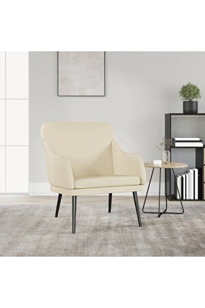 Concept Πολυθρόνα, κρεμ, 63x76x80 εκ., τεχνητό Δερμάτινο