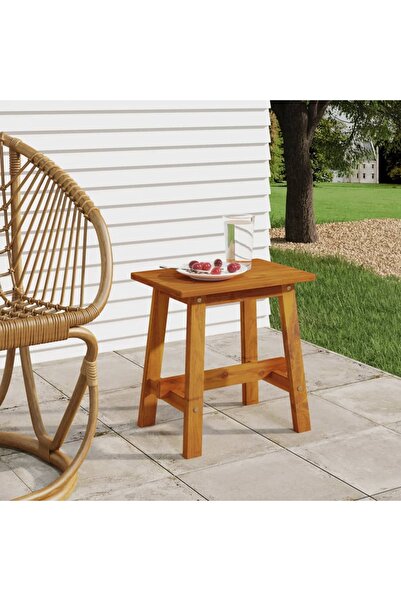 Concept Taburet, 45x29x45 cm, dreptunghiular, lemn masiv de acacia