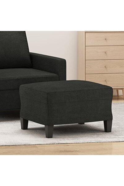 Concept Taburet, negru, 60x50x41 cm, material textil
