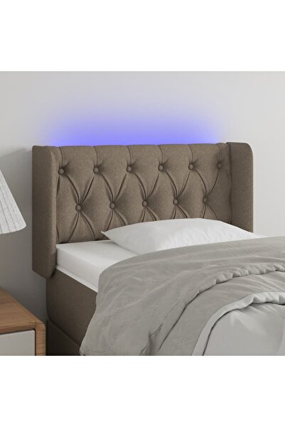 Concept Κεφαλάρι LED, γκρι-μπεζ, 83x16x78/88 cm, ύφασμα