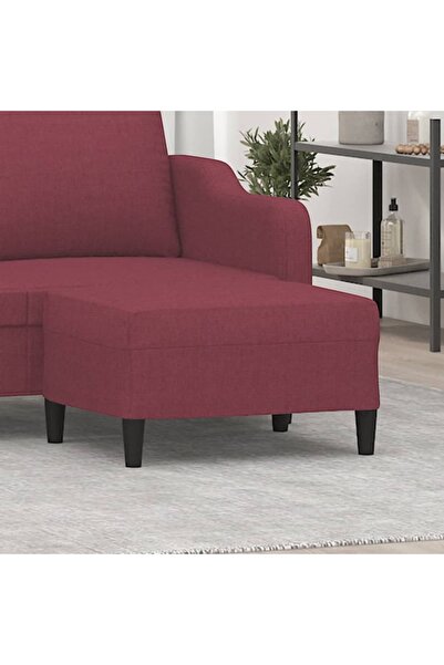 Concept Taburet, roșu vin, 70x55x41 cm, material textil