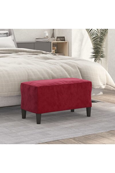 Concept Πάγκος, κόκκινο κρασί, 70x35x41 εκ., Βελούδο